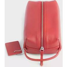 Leather Toiletry Bags & Cosmetic Bags Royce Compact Toiletry Bag - Red