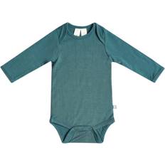 Rayon Bodysuits Children's Clothing Kytebaby Long Sleeve Bodysuit - Emerald (6891969)
