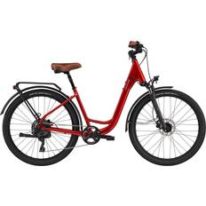 Cannondale City Bikes Cannondale Adventure EQ Comfort Hybrid Bike '22 Candy Red Large Women's Bike
