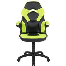 Padded Armrest Gaming Chairs Flash Furniture X10 Gaming Chair - Neon Green/Black