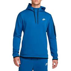 Tops Nike Sportswear Tech Fleece Pullover Hoodie - Dark Marina Blue/Light Bone