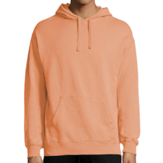 Hanes ComfortWash Garment Dyed Fleece Hoodie Sweatshirt Unisex - Horizon Orange