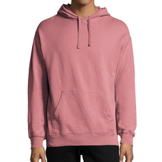 Hanes ComfortWash Garment Dyed Fleece Hoodie Sweatshirt Unisex - Mauve