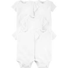 Babies Children's Clothing Carter's Baby's Short Sleeve Bodysuits 5-pack - White
