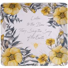 Certified International Bee Sweet Square Platter White/yellow/black Serving Platter & Tray