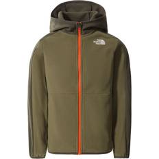 Fleece Garments The North Face Youth Glacier Full Zip Hoodie - Burnt Olive (NF0A5GBZ-7D6)