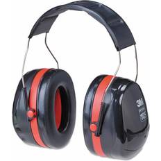 Hunting Hearing Protections 3M PELTOR Optime 105 Behind-the-Head Earmuffs, Red/Black