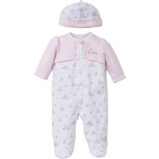Little Me Baby Bunnies Footed One-Piece & Hat - Pink (LBQ04548N)
