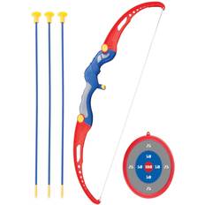 Plastic Bow & Arrows Instant Indoor Archery Target Set