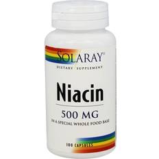 Solaray Vitamins & Supplements Solaray Niacin 500 mg 100 VegCaps 100 pcs