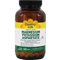 Country Life Target-Mins Magnesium Potassium Aspartate 180 Tablets