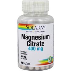 Solaray Vitamins & Supplements Solaray Magnesium Citrate 400 mg 180 VegCaps