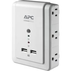 Electrical Outlets & Switches Schneider Electric SurgeArrest 6-Outlet 2-USB Wall-Mounted Surge Protector, White, P6WU2
