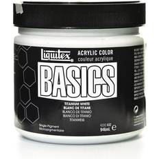 Liquitex Basics Acrylic 4oz Titanium White 3 Pack