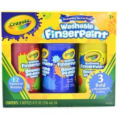 Paint Crayola Washable Fingerpaint Set, 3-Colors, Bold Colors