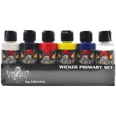 Textile Paint Wicked Airbrush Primary Colors Set 6x59ml