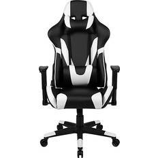 Adjustable Armrest Gaming Chairs Flash Furniture X20 Gaming Chair - White/Black