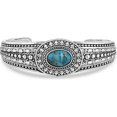 Montana Silversmiths At the Center Bracelet - Silver/Black/Turquoise/Copper
