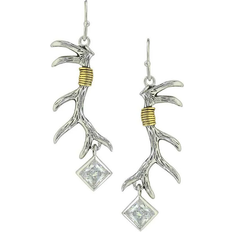 Montana Silversmiths Pursue the Wild Nature's Art Earrings - Silver/Gold/Transparent