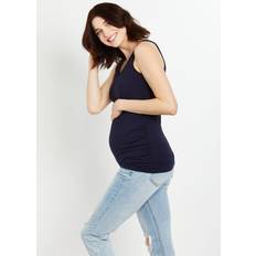 Motherhood Small Side Ruched Maternity Tank Top Navy
