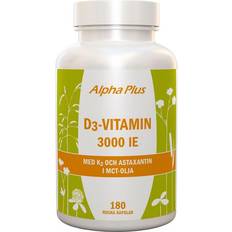 Alpha Plus D3 Vitamin 3000 IU + K2 180 st