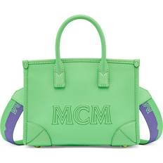 MCM Mini Leather München Tote - Summer Green