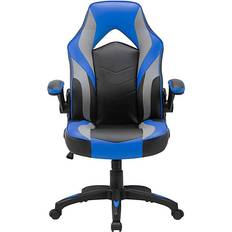 Lorell High-Back Gaming Chair - Blue/Black/Grey