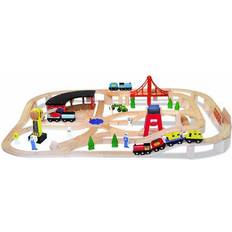 Toy Trains Melissa & Doug Wooden Railway Set