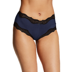 Hipsters Panties Maidenform Cheeky Scalloped Lace Hipster -Navy/Black
