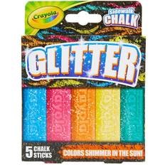 Crayola Sidewalk Chalk Glitter 5pcs