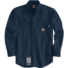 Carhartt 3XL - Men Shirts Carhartt Flame-Resistant Classic Twill Shirt - Dark Navy
