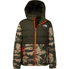 The North Face Boy's Printed Reversible Mount Chimbo Full Zip Hooded Jacket - New Taupe Green Explorer Camo Print (NF0A5J1U-286)