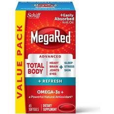 MegaRed Advanced Total Body Refresh Omega-3 Blend Softgels,(65 count)