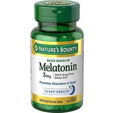Melatonin Nature's Bounty Melatonin Tablets 3mg, 240 ct CVS