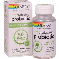 Solaray Weight Control & Detox Solaray Mycrobiome Probiotic Weight Formula 50 billion 30 Enteric VegCaps