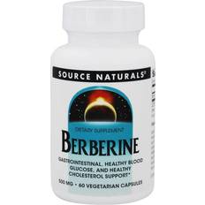 Source Naturals Vitamins & Supplements Source Naturals Berberine Gastrointestinal, Healthy Blood Glucose, & Healthy Cholesterol Support 500 mg. 60 Vegetarian Capsules