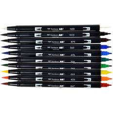 Brush Pens Tombow Dual Brush Pen Art Markers, Primary, 10-Pack