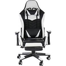 GameFitz Ergonomic Gaming Chair - Black/White