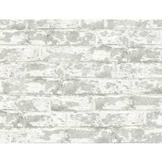 Hernia Non Woven Wallpaper Lillian August Peel & Stick Soho Brick Calcutta Wallpaper gray