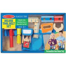 Plastic Toy Tools Melissa & Doug Deluxe Wooden Tool Belt Set