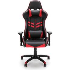 ESS-6065 Essentials Collection Racing Style Gaming Chair - Black/Red