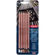 Derwent Professional Metallic Colored Pencils - Bright Colors, Set of 6