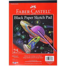 Faber-Castell Paper Faber-Castell Black Paper Sketch Pad 9" x 12" 25 Sheets, 110 gsm
