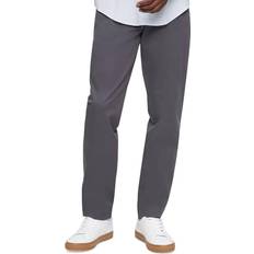 Calvin Klein Straight-Fit Stretch Chino Pants - Gray Pinstripe