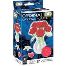 3D-Jigsaw Puzzles Roses in A Vase 44 Pieces