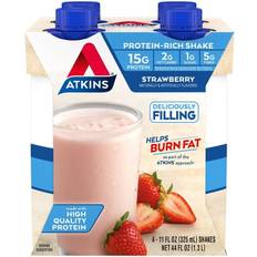 Atkins Protein Shake Strawberry 11oz/4pk Bottles