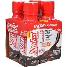 Slimfast Vitamins & Supplements Slimfast Advanced Energy Shake RTD Rich Chocolate 4 Bottles