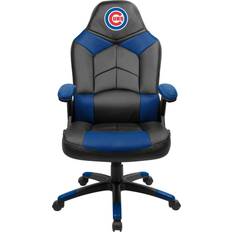 Polyester Gaming Chairs Chicago Cubs Black Oversized Gaming Chair