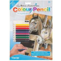 Royal & Langnickel Pencils Royal & Langnickel Color Pencil By Number Kit 8.75"X11.75"-Buck's Pal