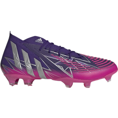 Purple Soccer Shoes adidas Predator Edge.1 FG - Team Colleg Purple/Silver Metallic/Team Shock Pink